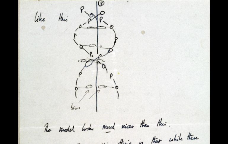 Imagen de la segunda página del documento elaborado por el científico británico. EFE /