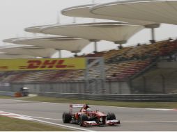 Felipe Massa durante la primera sesión de entrenamientos libres del Gran Premio de China. AP /