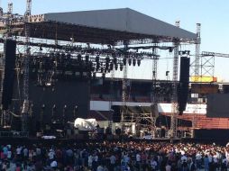 El estadio de la Universidad Autónoma de Guadalajara, a la espera de que arranque el concierto de The Killers. ESPECIAL /