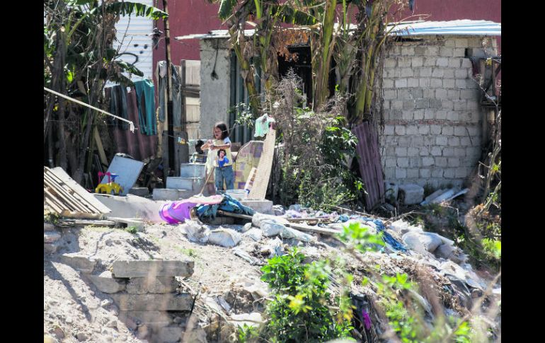 Más de un millón de personas menores de 17 años viven en situación de pobreza en Jalisco. Colonia Rancho Nuevo (foto) ofrece una postal EL INFORMADOR /