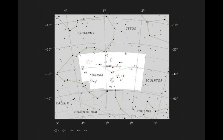 La situación de las 100 galaxias con mayor formación estelar del universo temprano, en un mapa en base a las observaciones de ALMA.  /