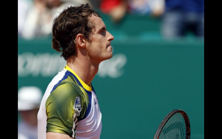 La primera sorpresa en Mónaco, la protagoniza Andy Murray. AFP /