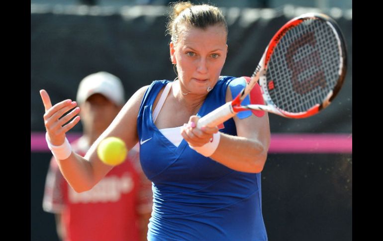 La rusa, Petra Kvitova (en la imagen), no pudo con la italiana. AFP /