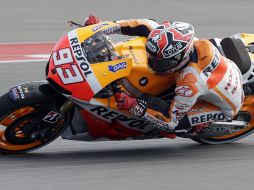 Marc Márquez a bordo de su motocicleta se cuela a la historia de la categoría. AP /