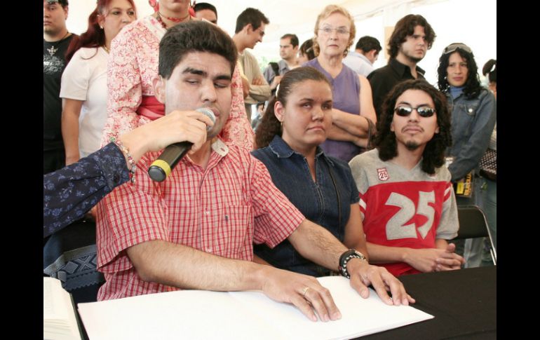 Niños con discapacidad visual darán muestra de la lectura en el sistema braille. ARCHIVO /