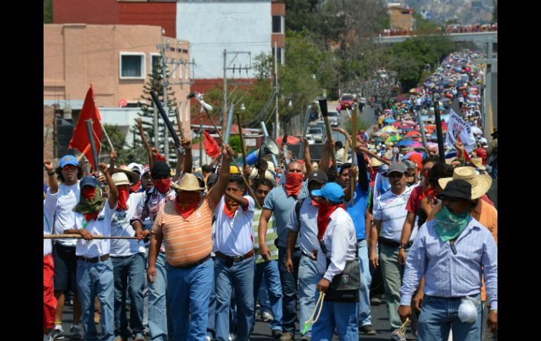 La CETEG analizará si continuará con sus movilizaciones luego de evaluar el dictamen de reforma educativa. ARCHIVO /