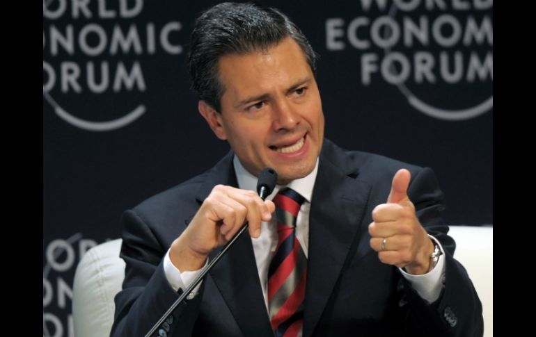 Enrique Peña Nieto participó en el Foro Económico Mundial para AL en Perú. NTX /