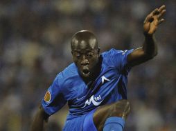 El delantero Mal’ Garra DembŽlŽ, del Levski Sofia, durante un partido de la Liga Europa contra el Gent. ARCHIVO /