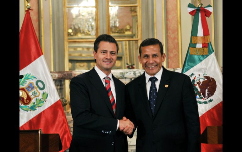 El Presidente Peña Nieto se reunió con Humala para comprometerse con la Alianza del Pacífico. ARCHIVO /