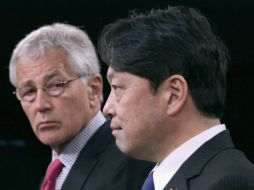 Hagel reafirmo que ''la alianza de Estados Unidos con Japón es la piedra fundamental de la paz y la estabilidad regional''. AFP /