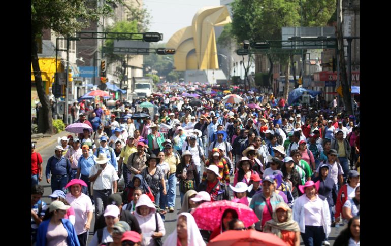 Los maestros han realizado marchas en la entidad y otras partes de la República pidiendo que se modifique la reforma educativa. ARCHIVO /