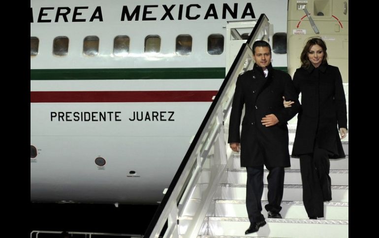 El avión presidencial Presidente Juárez, un Boeing 737-225300, tiene un uso emblemático del jefe del Estado mexicano. ARCHIVO /