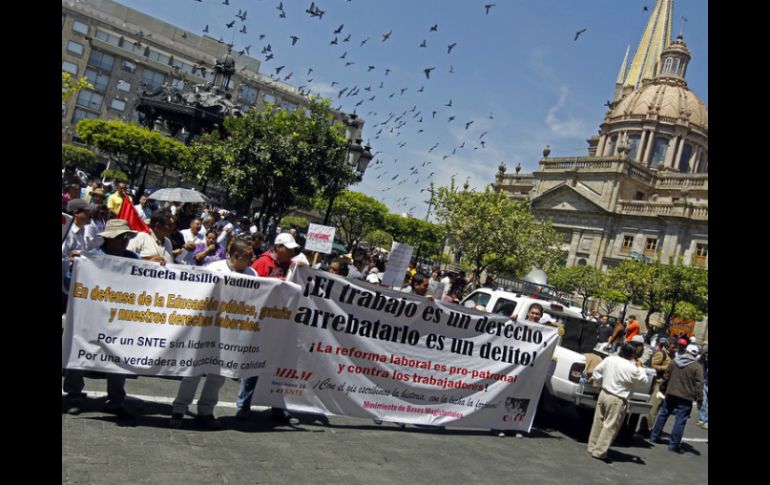 Planean llegar a Plaza de Armas a las 09:45 horas. ARCHIVO /