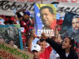 Manifestantes aseguran que este primero de mayo es único, pues ahora cuentan con un presidente obrero. AP /