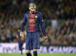 Gerard Piqué reconoce la superioridad del Barcelona. AP /