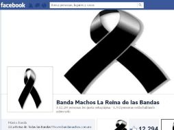 La página de Facebook de la agrupación fue modificada ante este desafortunado accidente. ESPECIAL /