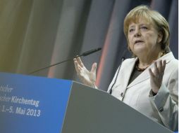 Angela Merkel busca ganar los sufragios de septiembre para lograr su tercer mandato. AFP /