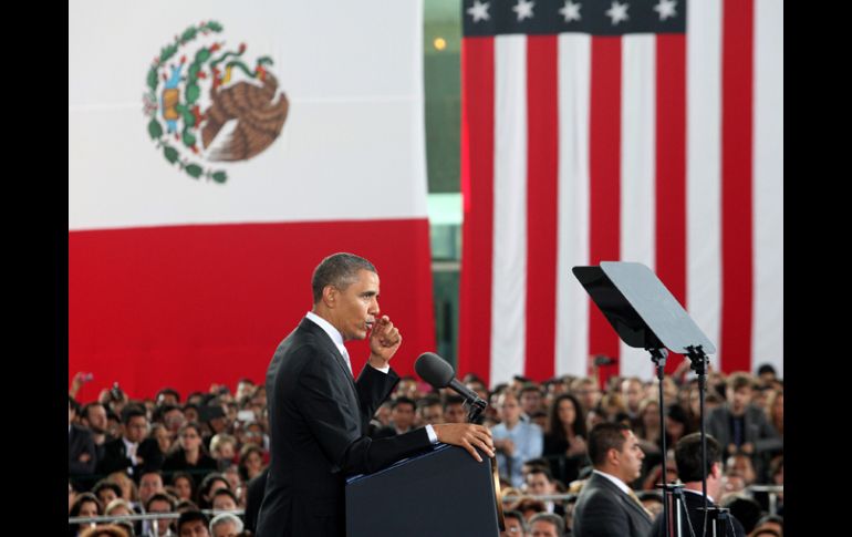 Obama reconoció la responsabilidad del lado estadounidense en cuanto al consumo de drogas y el trasiego de armas. EFE /