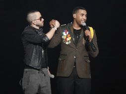 Yandel se presentó como invitado especial en el concierto de Don Omar. EFE /