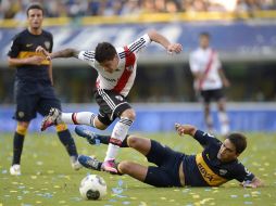 Acción del partido llevado a cabo en 'La Bombonera', casa del Boca Juniors. AFP /