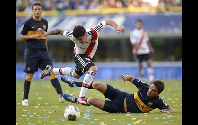 Acción del partido llevado a cabo en 'La Bombonera', casa del Boca Juniors. AFP /