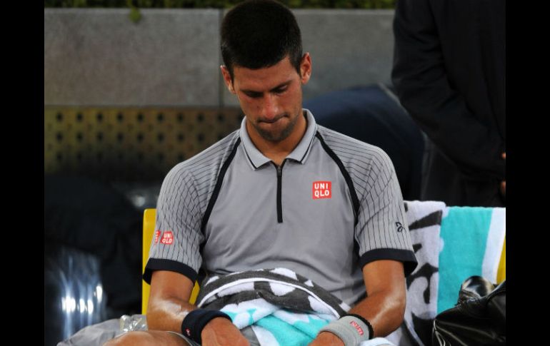 Novak Djokovic asegura que no tuvo la preparación adecuada para el partido. AFP /