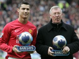 CR7 y Ferguson llevan una estrecha relación. AFP /