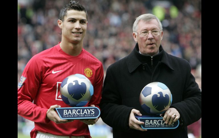 CR7 y Ferguson llevan una estrecha relación. AFP /