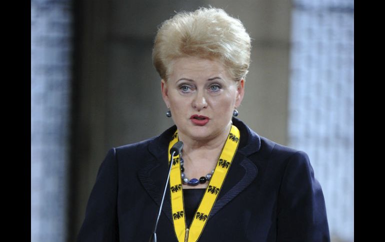 Dalia Grybauskaite (en la imagen), presidenta de Lituania, es un ejemplo de política al servicio del ciudadano. EFE /