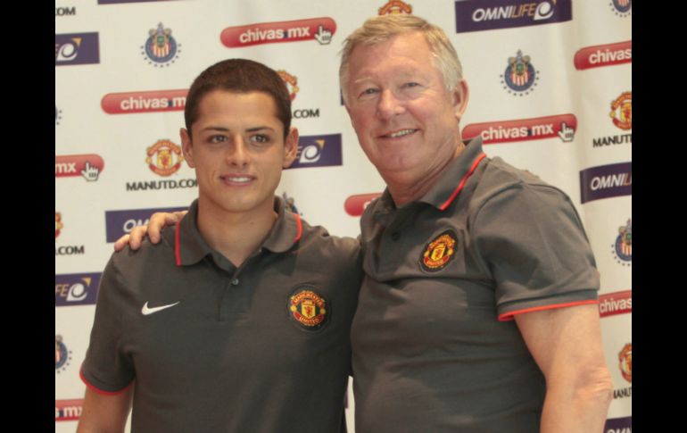 Javier Hernández llega al Manchester United en 2010 a petición de Alex Ferguson. ARCHIVO /