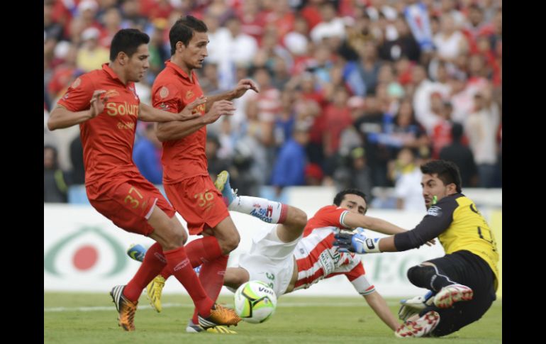 Imagen tomada durante el partido de Neza ante Necaxa. ARCHIVO /