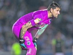 En duda. Jonathan Orozco sufrió una contractura muscular el miércoles ante los felinos, pero pudo disputar los 90 minutos. MEXSPORT /