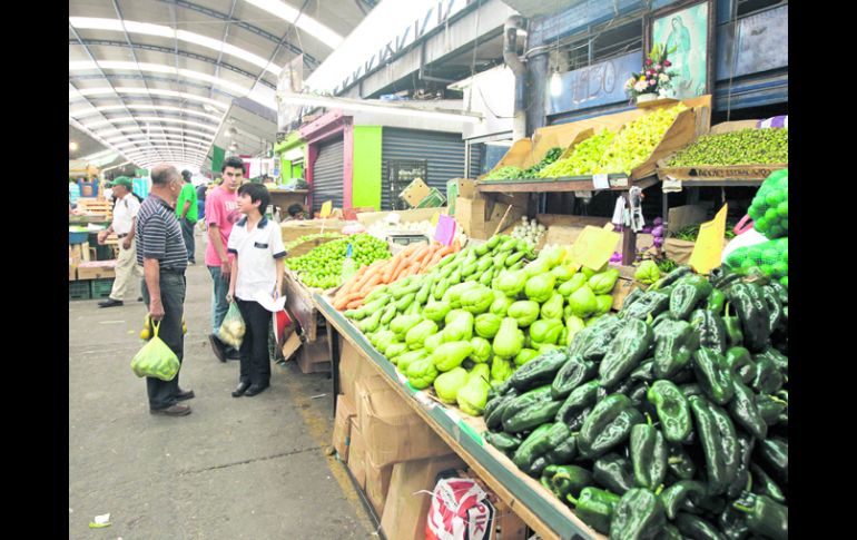 Frutas y verduras. Los productos agropecuarios impulsaron al alza el nivel de precios. EL INFORMADOR /