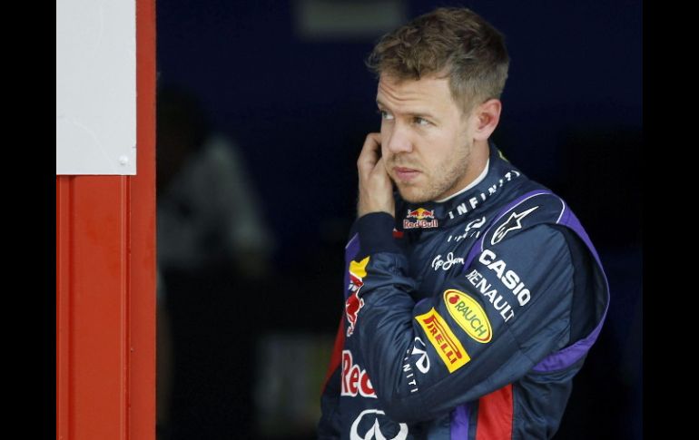 El piloto alemán Sebastian Vettel, de la escudería Red Bull, acaba tercero en la jornada de calificación del GP de España. EFE /