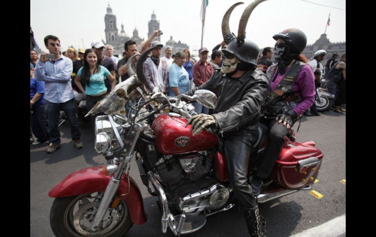 El 80 por ciento de las motocicletas pertenecen a la marca estadounidense Harley Davidson. EFE /