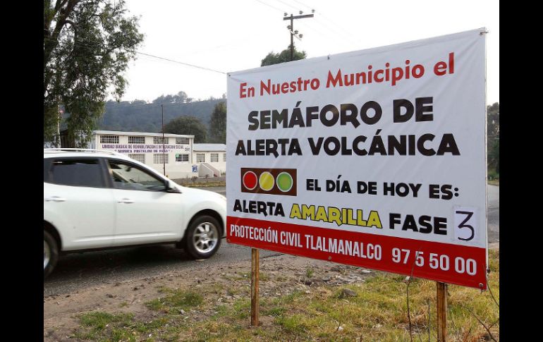 La Coordinación Nacional de Protección Civil eleva el semáforo de alerta volcánica del Popocatépetl a amarillo fase 3. NTX /