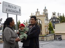 Sólo 50% de la población en riesgo por la actividad del Popocatépetl estaría dispuesto a evacuar y abandonar su residencia de origen. EFE /