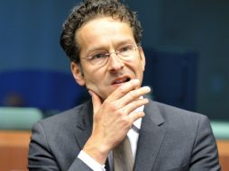 El presidente del Eurogrupo, Jeroen Dijsselbloem, destaca el buen progreso de Grecia para su consolidación fiscal. AFP /