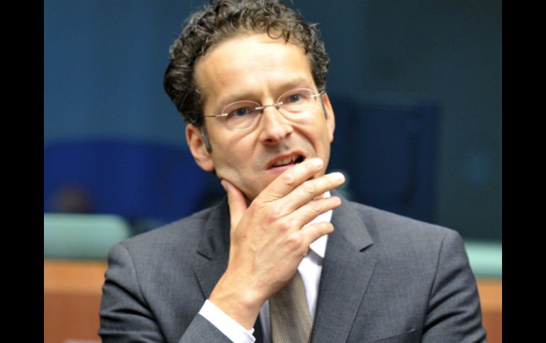 El presidente del Eurogrupo, Jeroen Dijsselbloem, destaca el buen progreso de Grecia para su consolidación fiscal. AFP /