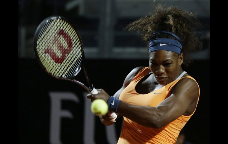 Serena Williams busca la corona en Roma. AP /