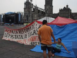 La CNTE inicia la movilización de 4 mil 500 maestros provenientes principalmente de Oaxaca, Michoacán y el Valle de México. ARCHIVO /