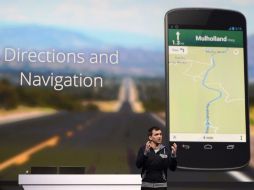 Daniel Grap, director de Google Maps, expone el nuevo diseño y navegación de Google Maps . EFE /