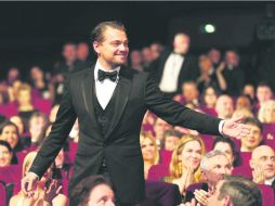 Leonardo DiCaprio, protagonista de ''El Gran Gatsby'', recibió toda la atención en la primera proyección del festival. AFP /