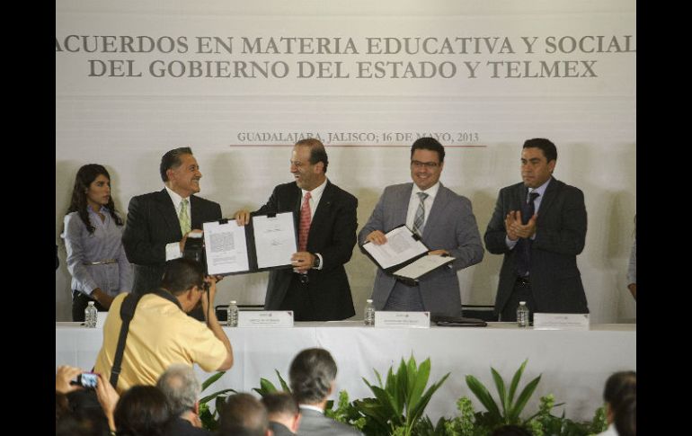 El Gobierno del Estado firmó otro convenio para el uso de la plataforma digital Académica.  /