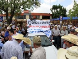 Un grupo de lecheros protestarán frente a las oficinas de la delegación de la Sagarpa, en la glorieta del Álamo. ARCHIVO /