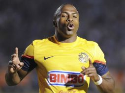 Christian Benítez ha anotado cuatro goles en la Liguilla para los azulcremas. NTX /