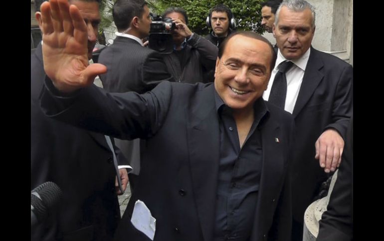 Berlusconi es escuchado por los fiscales de la capital, que investigan un presunto pago de 500 mil euros a un empresario. ARCHIVO /