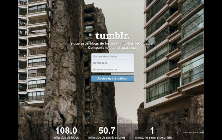 Tumblr es una plataforma de microblogging que permite publicar textos, imágenes, vídeos, entre otros contenidos. ESPECIAL /