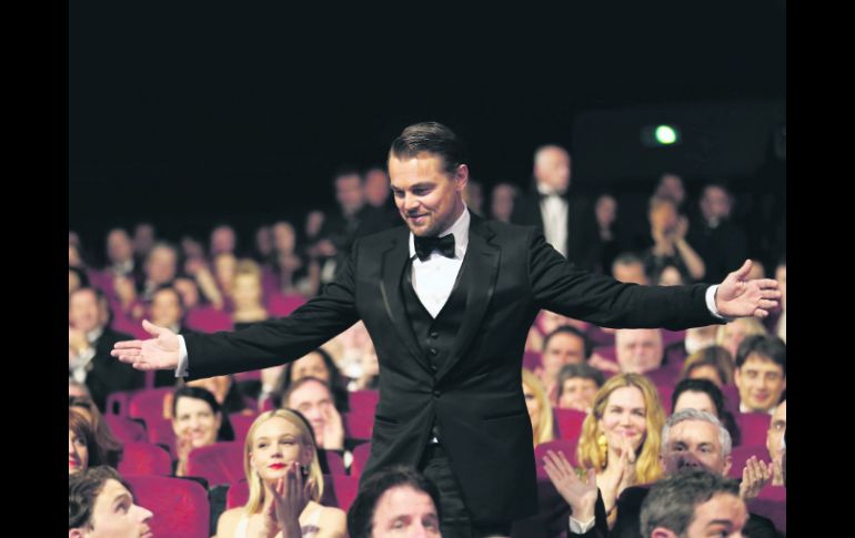 RECONOCIMIENTO. Leonardo DiCaprio durante la inauguración de la edición 66 del Festival de Cannes. AFP /