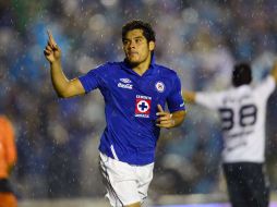 'Chuletita' Orozco fue el autor de los dos goles que le aseguraron el pase a Cruz Azul a la final. AFP /